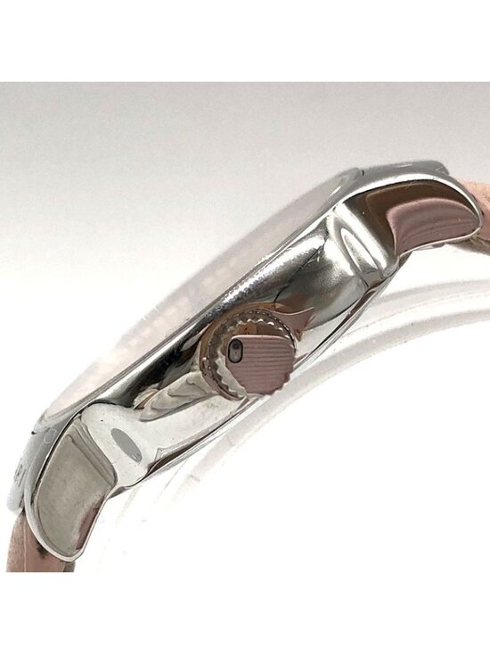 Bvlgari Solo Tempo St29 S Quartz Date Pink Dial Leather Watch Stuck main image 4
